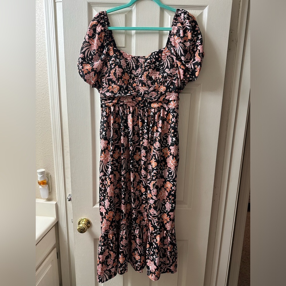 Maurice’s Floral Sweetheart Neck Midi Dress - Picture 6 of 6